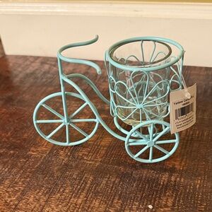 Yankee Candle Aqua Bicycle Tealight Holder